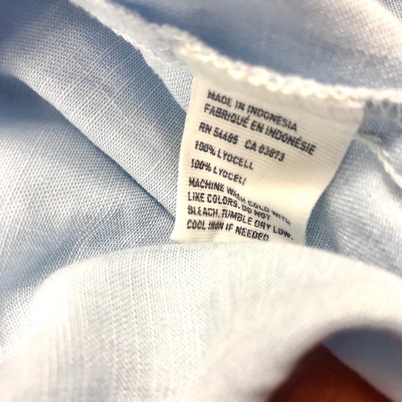 AMERICAN EAGLE OUTFITTERS L/S B/D Denim Top, Sz XS - Picture 5 of 8